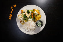 Load image into Gallery viewer, Curried Cod on Rice with Herb Yogurt (Low Carb)