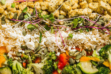 Load image into Gallery viewer, Hummus, Tempeh & Vegetable Bowl (Low Carb)