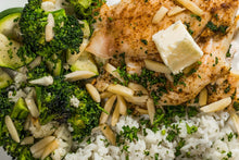 Load image into Gallery viewer, Curried Cod on Rice with Herb Yogurt (Low Carb)