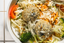 Load image into Gallery viewer, Cheesy Pork Meatballs with Zoodles (Keto)