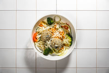 Load image into Gallery viewer, Cheesy Pork Meatballs with Zoodles (Keto)