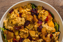 Load image into Gallery viewer, Cranberry & Squash Salad with Candied Tempeh Crumble (Plant-Based)