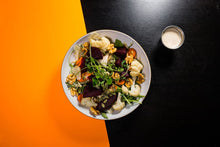 Load image into Gallery viewer, Roasted Beet & Carrot Salad with Maple Tahini Dressing (Plant-Based)