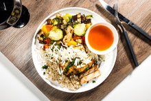 Load image into Gallery viewer, Sun-Dried Tomato Pork on Brown Rice (Low Carb)