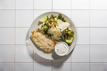 Load image into Gallery viewer, Almond Parmesan Salmon with Roasted Vegetables (Keto)