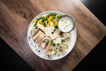 Load image into Gallery viewer, Pork Chop with Roasted Asparagus & Mashed Potatoes (Full Nutrition)