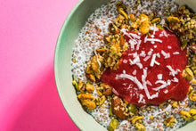 Load image into Gallery viewer, Creamy Coconut and Strawberry Chia Pudding (Keto)
