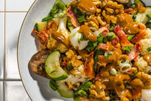 Load image into Gallery viewer, Cheesy Bacon and Vegetable Bowl with Balsamic Dressing (Keto)