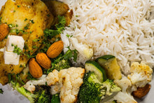 Load image into Gallery viewer, Curried Cod on Rice with Herb Yogurt (Low Carb)