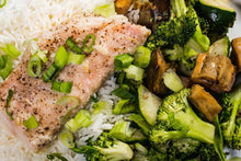 Load image into Gallery viewer, Garlic Lemon Cod with Roasted Vegetables (Full Nutrition)