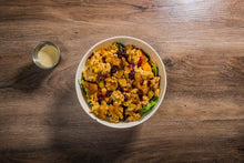 Load image into Gallery viewer, Cranberry & Squash Salad with Candied Tempeh Crumble (Plant-Based)