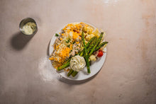 Load image into Gallery viewer, Cheesy Pork With Garlic Butter Asparagus (Keto)
