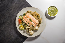 Load image into Gallery viewer, Baked Salmon, Cauliflower & Pesto (Low Carb)