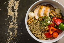 Load image into Gallery viewer, Chicken & Quinoa Bowl with Pineapple Salsa (Full Nutrition)