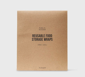 Reusable Food Storage Wraps - 3 pack Personal Care Public Goods 