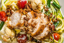 Load image into Gallery viewer, Pecan-Crusted Chicken with Zucchini Noodles (Keto)
