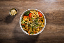 Load image into Gallery viewer, Chopped Veggie Salad With Tempeh &amp; Hummus (Plant-Based)
