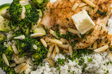 Load image into Gallery viewer, Curried Cod on Rice with Herb Yogurt (Low Carb)
