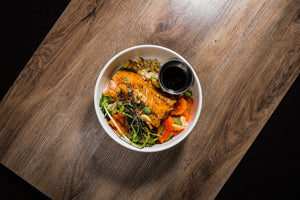 Teriyaki Salmon with Brown Rice & Vegetables (Full Nutrition)