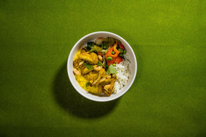 Yellow Curry Chicken with Jasmine Rice (Low Carb)