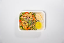 Load image into Gallery viewer, Chopped Veggie Salad With Tempeh &amp; Hummus (Plant-Based)

