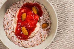 Almond & Coconut 'Porridge' with Strawberries (Keto)