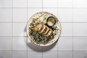 Chicken With Cauliflower Tabbouleh (Keto)
