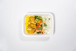 Yellow Curry Chicken with Jasmine Rice (Low Carb)