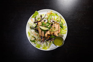 Pork & Feta Cabbage Salad with Cilantro Lime Dressing (Keto)