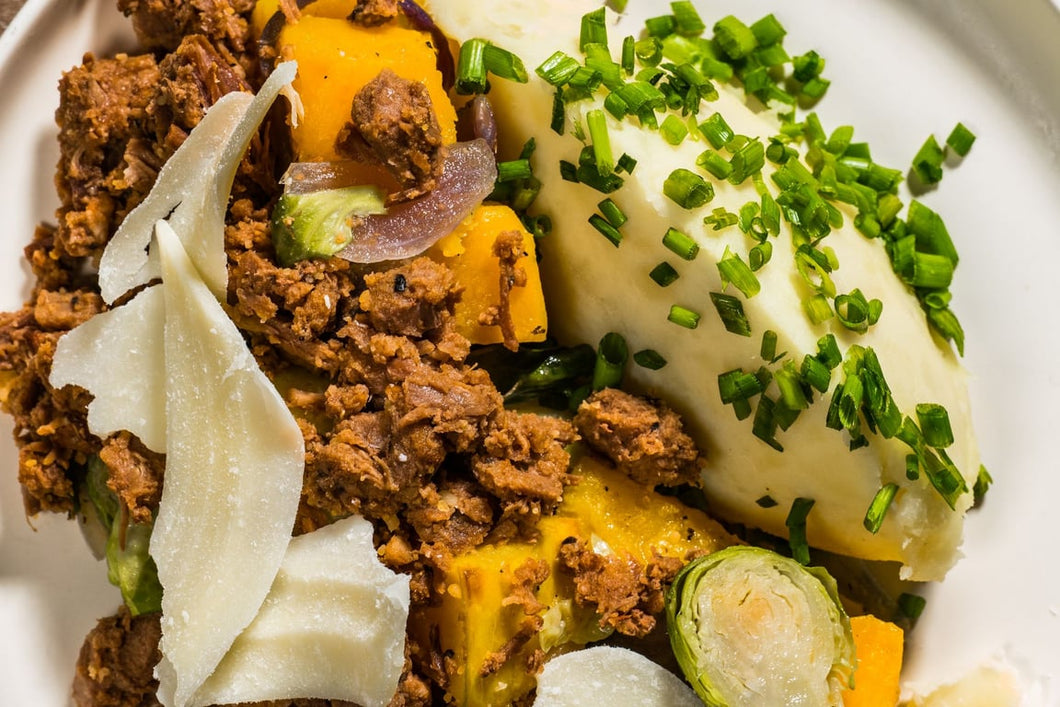 Braised Beef with Sweet Potato Mash (Low Carb)