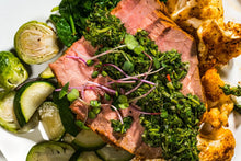 Load image into Gallery viewer, Chimichurri Flank Steak With Roasted Cauliflower (Low Carb)
