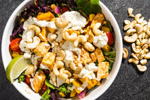 Load image into Gallery viewer, BBQ Tofu Salad with Vegan Ranch Dressing (Plant-Based)
