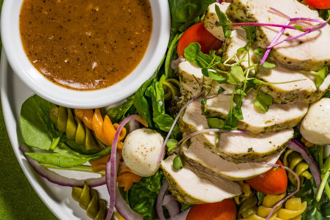 Caprese Pasta Salad with Chicken (Low Carb)