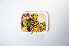 Load image into Gallery viewer, Roasted Beet &amp; Carrot Salad with Maple Tahini Dressing (Plant-Based)
