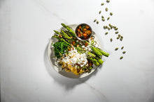 Load image into Gallery viewer, Scrambled Eggs with Goat Cheese &amp; Asparagus (Keto)
