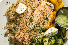 Load image into Gallery viewer, Baked Salmon, Cauliflower &amp; Pesto (Full Nutrition)
