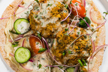 Load image into Gallery viewer, Falafel Pita with Tahini Sauce (Plant-Based)
