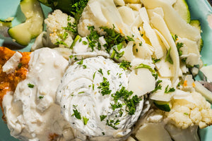 Lemon Garlic Snapper with Roasted Vegetables (Keto)