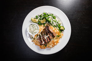 Steak with Cauliflower Rice Pilaf (Keto)