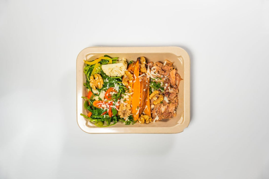 BBQ Pork with Honey Glazed Yam (Full Nutrition)