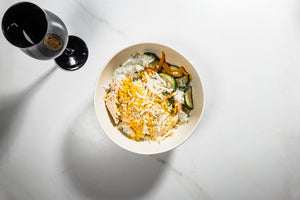Cheesy Chicken Bowl with Ranch Dressing (Keto)
